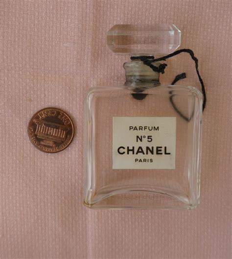 empty Chanel perfume bottles